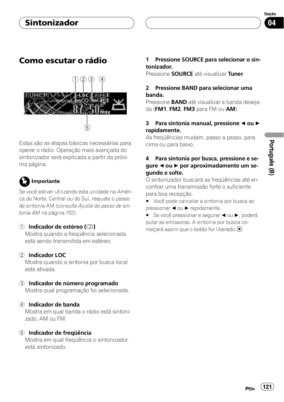 Pioneer DEH-P5850MP operation manual 1 2 3 5 