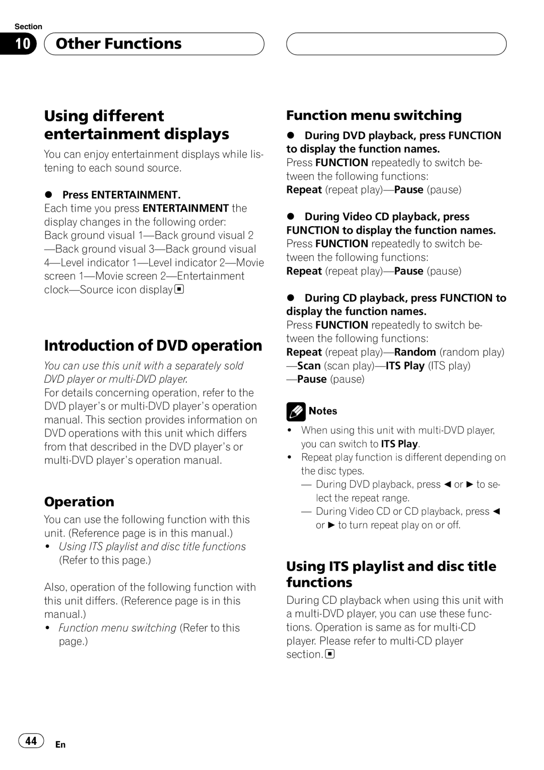 Pioneer DEH-P5850MP operation manual 