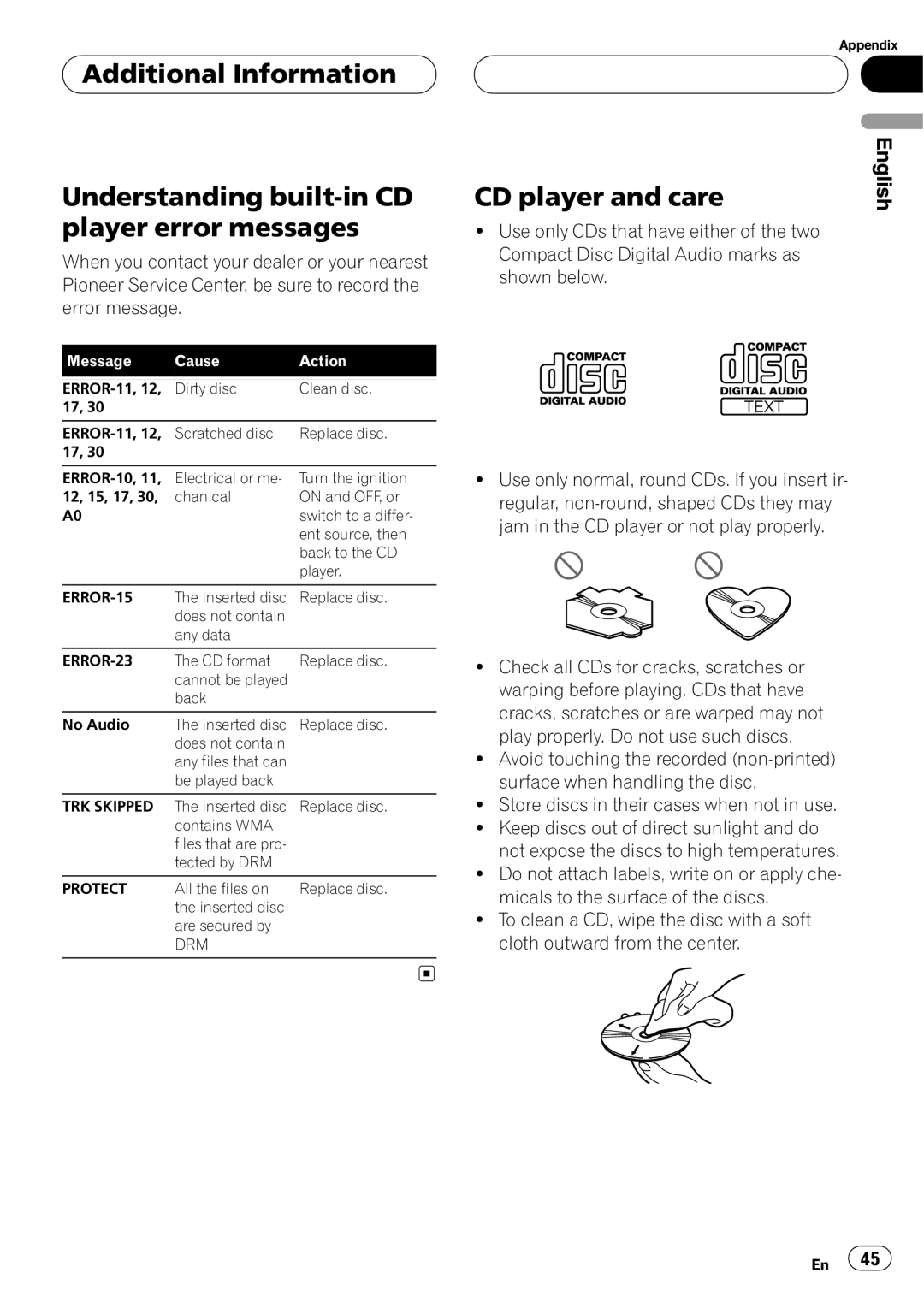 Pioneer DEH-P5850MP operation manual 