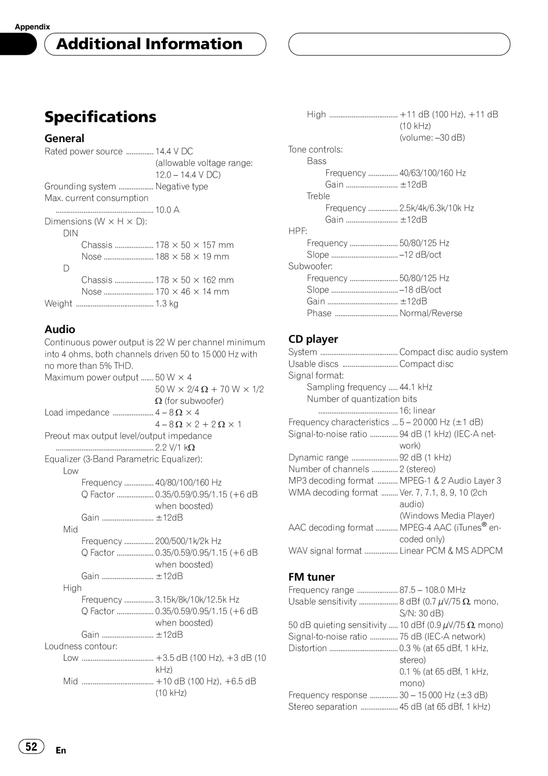 Pioneer DEH-P5850MP operation manual 