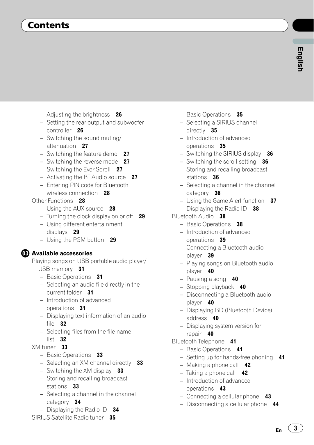 Pioneer DEH-P5900IB operation manual English 