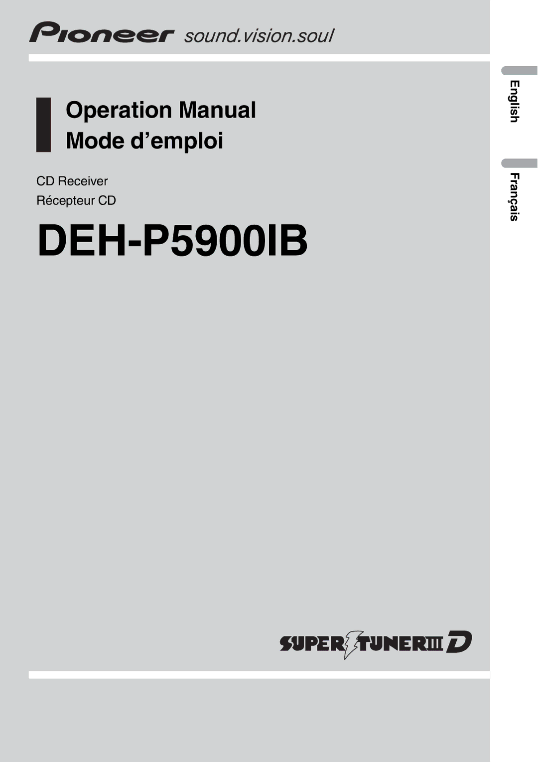 Pioneer DEH-P5900IB operation manual 