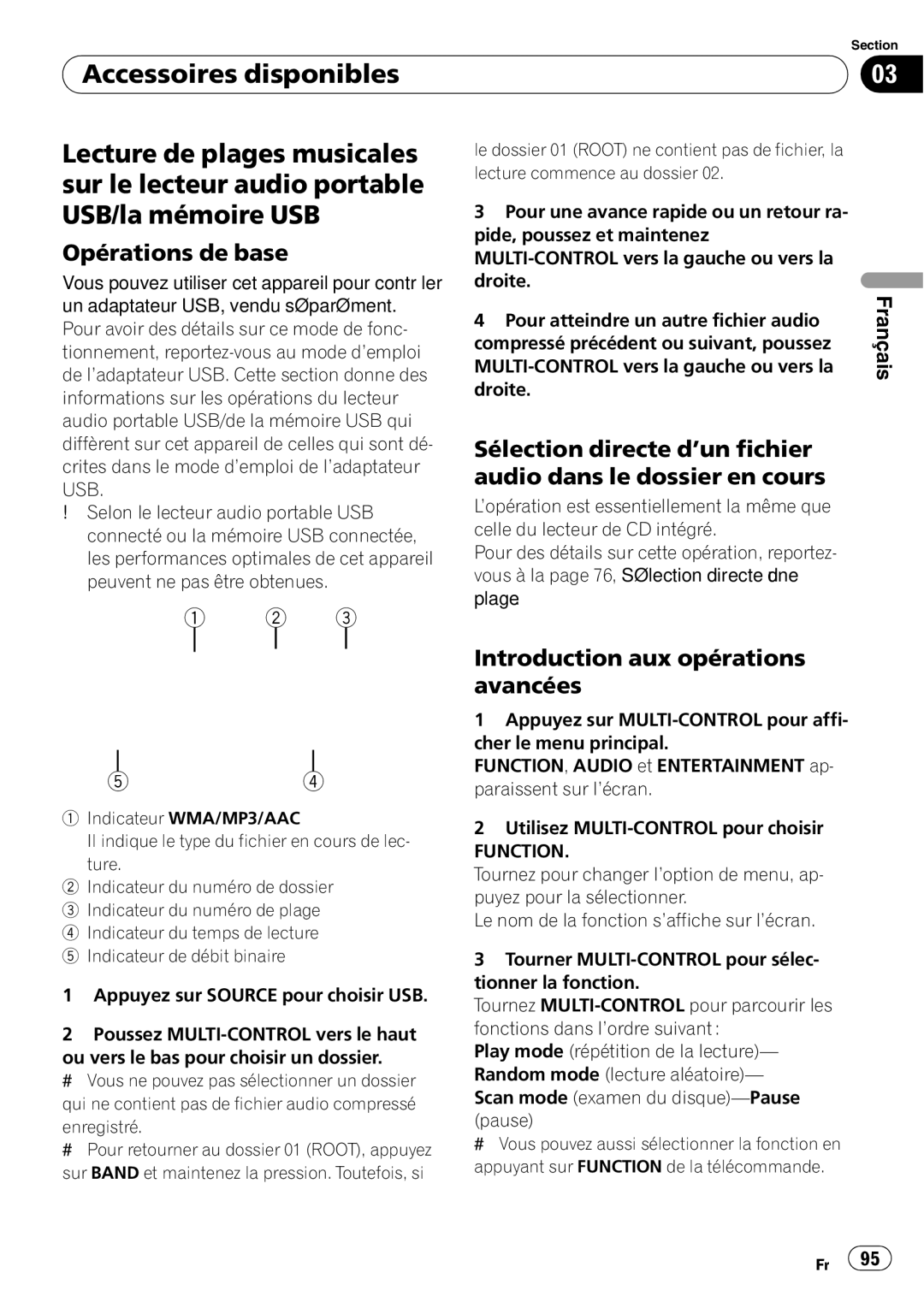 Pioneer DEH-P5900IB operation manual Opérations de base 