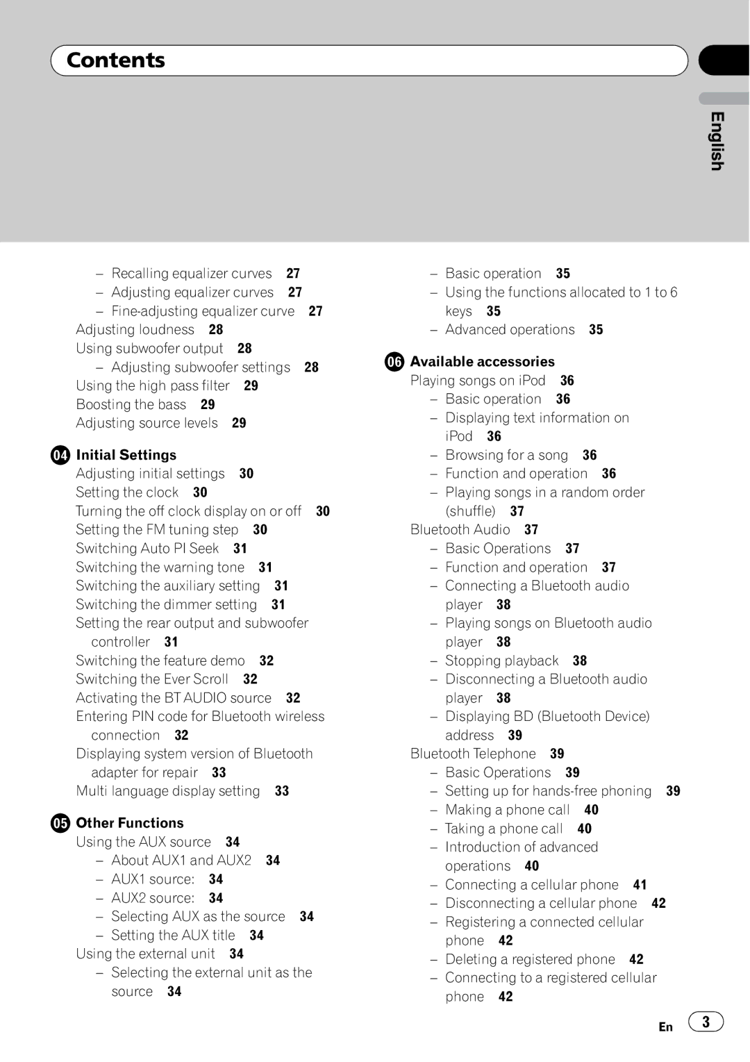 Pioneer DEH-P6000UB Adjusting loudness, Adjusting subwoofer settings, Setting the rear output and subwoofer 