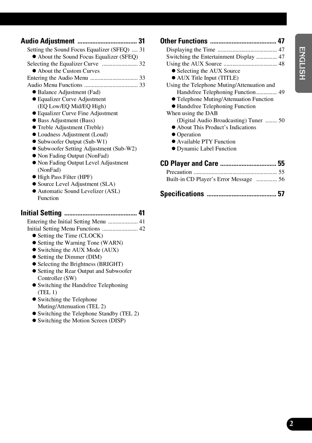 Pioneer DEH-P6300, DEH-P7300 operation manual English Español Deutsch Français Italiano Nederlands 