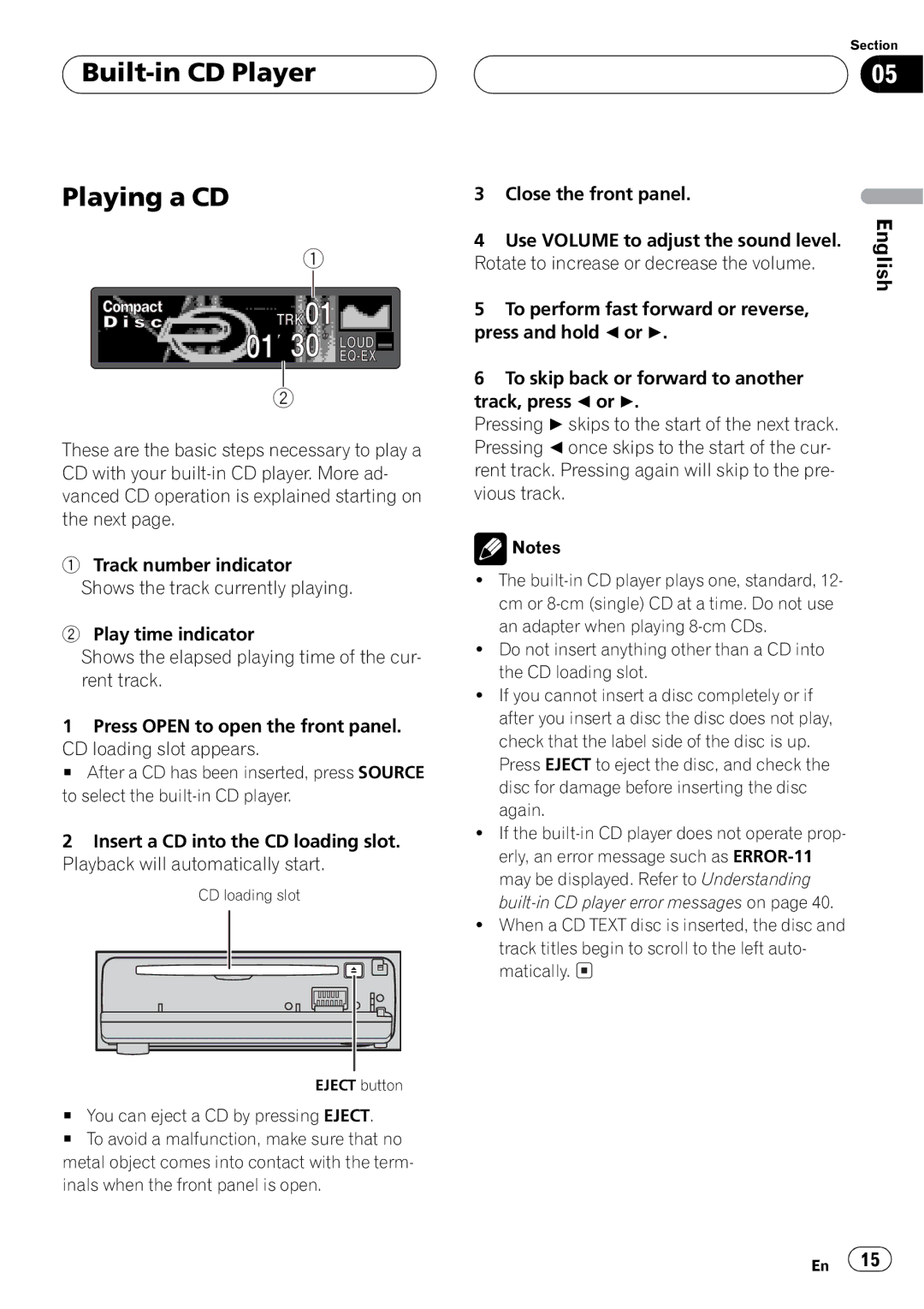 Pioneer DEH-P650 operation manual 