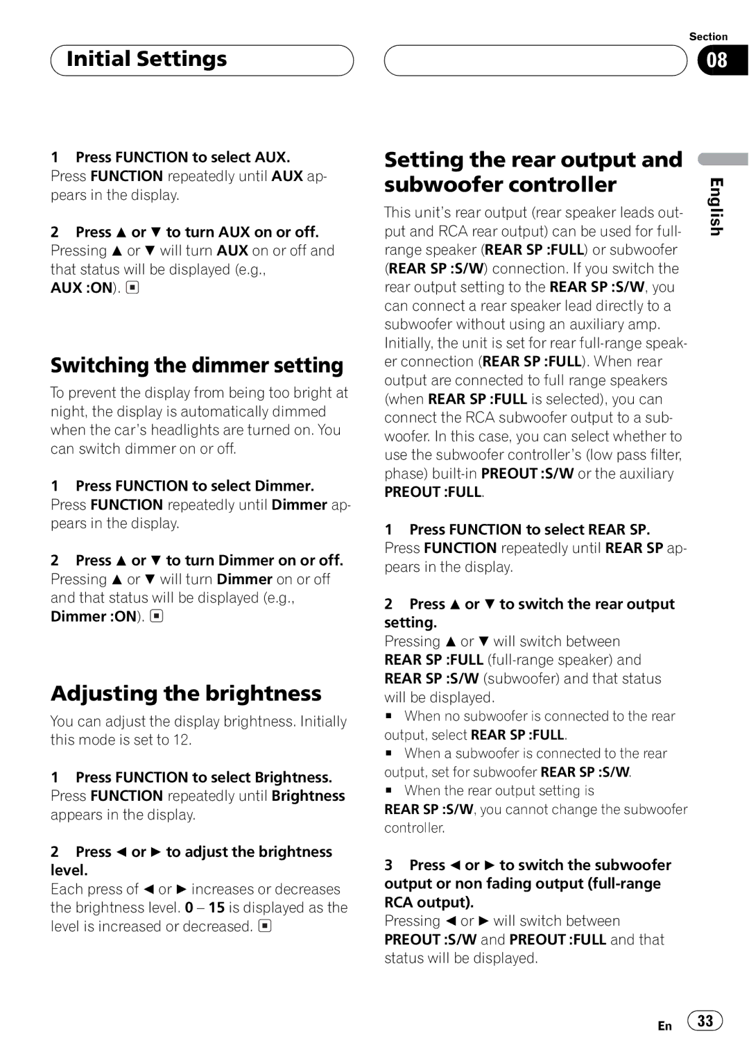 Pioneer DEH-P650 operation manual 