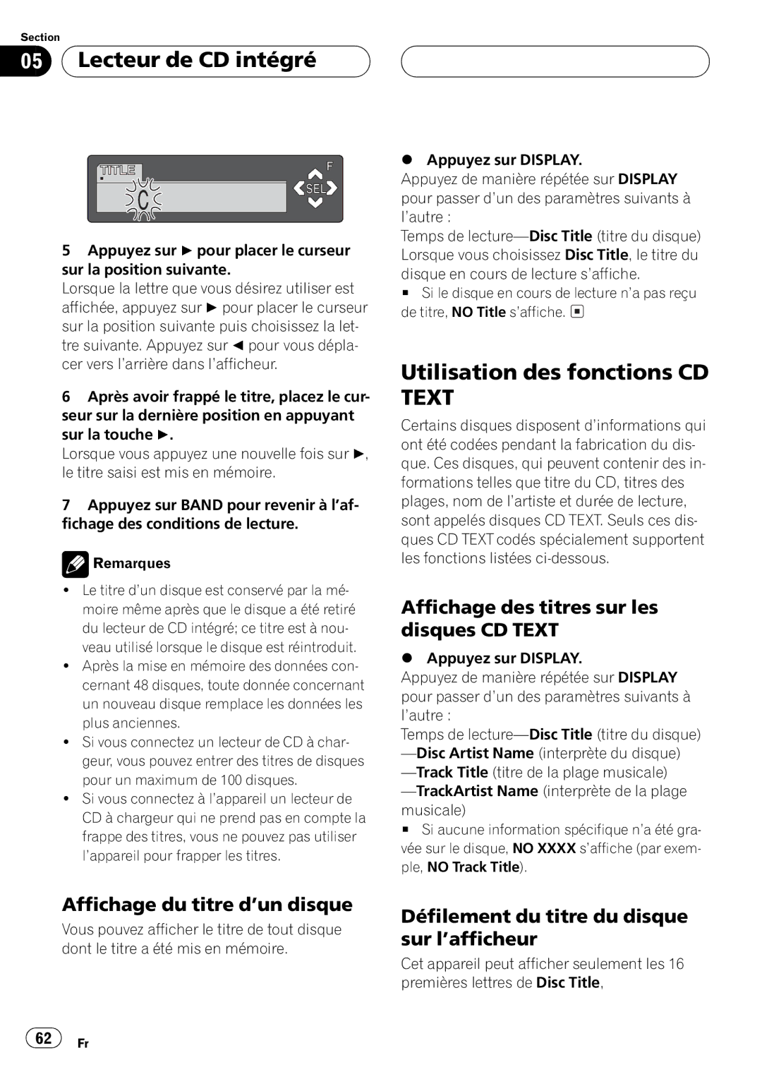 Pioneer DEH-P650 operation manual 