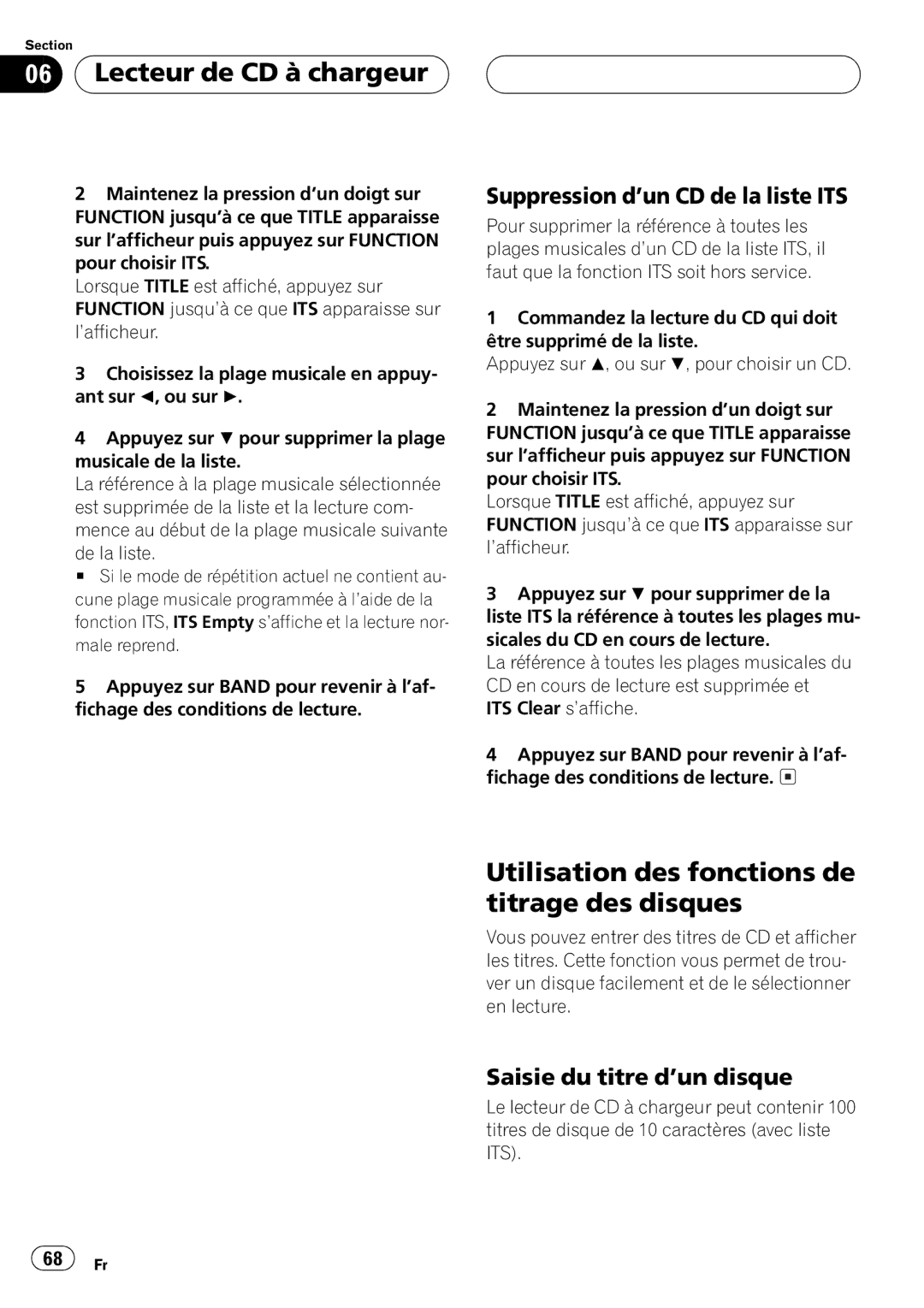 Pioneer DEH-P650 operation manual 