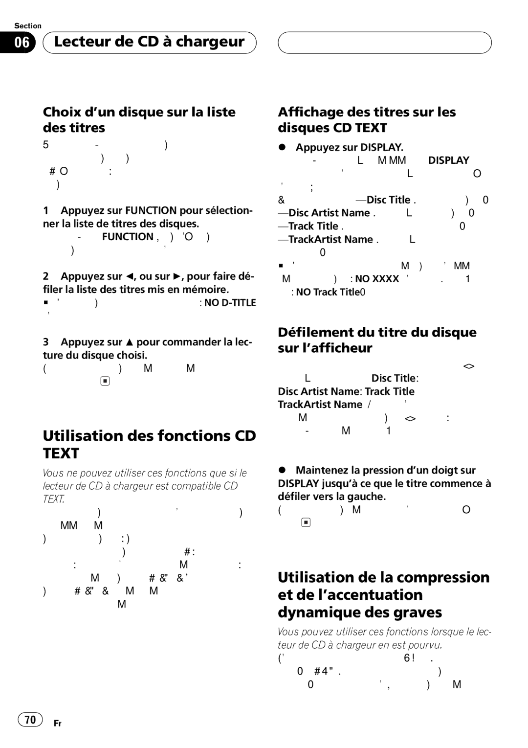 Pioneer DEH-P650 operation manual 