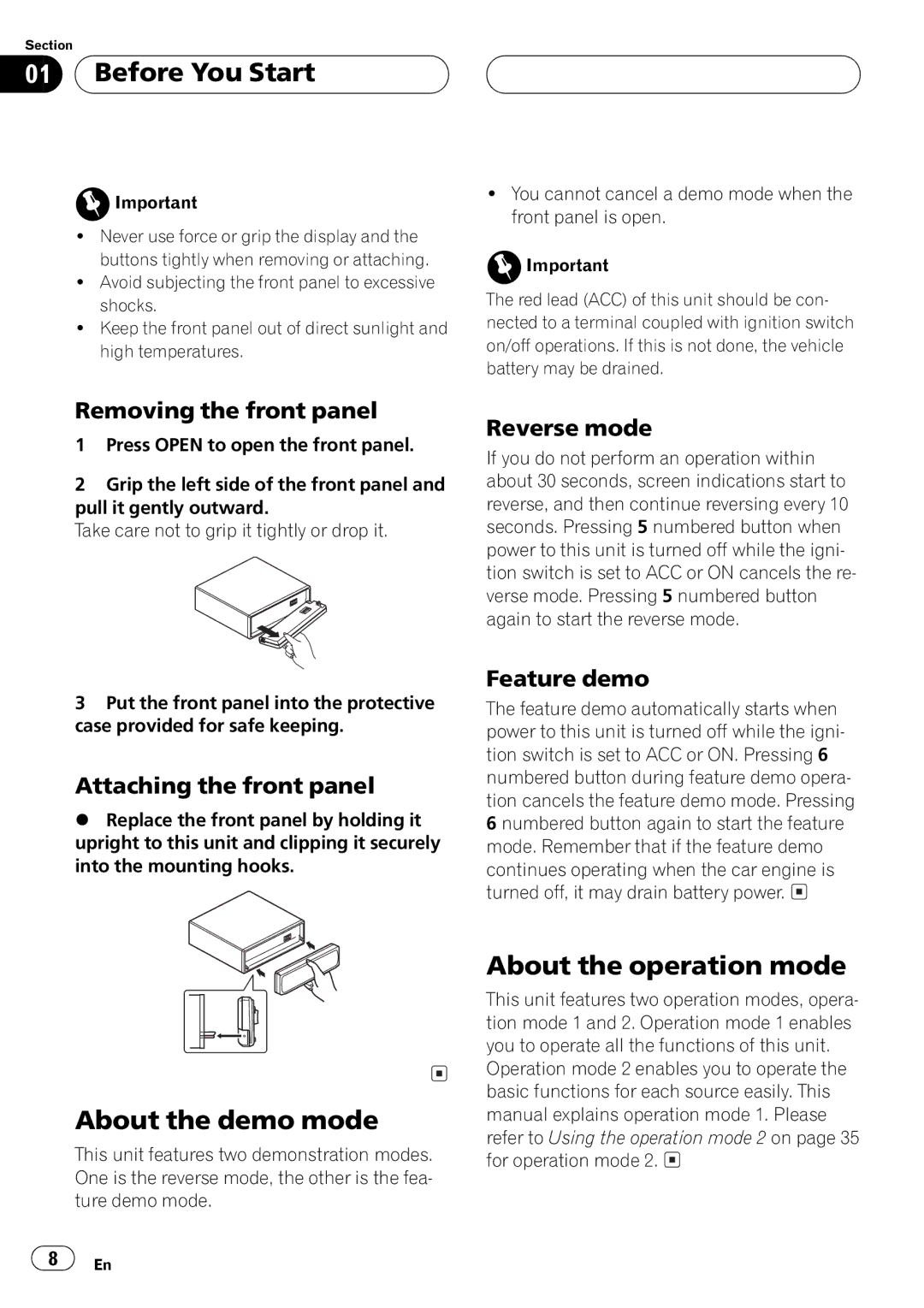 Pioneer DEH-P650 operation manual 