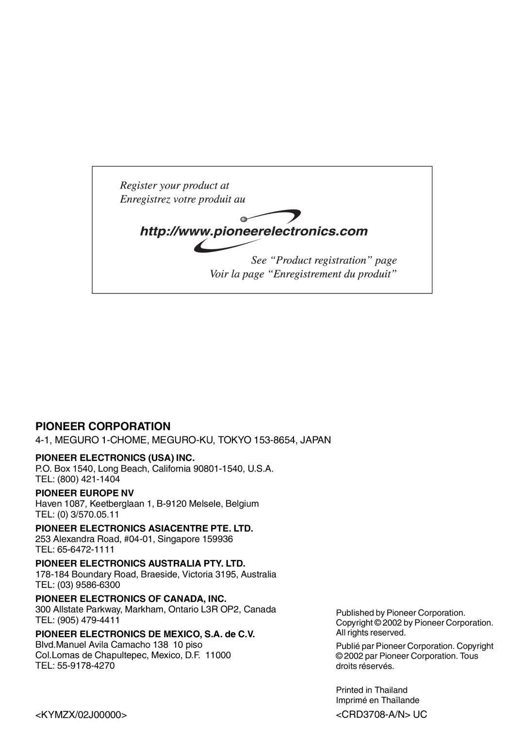 Pioneer DEH-P650 operation manual 