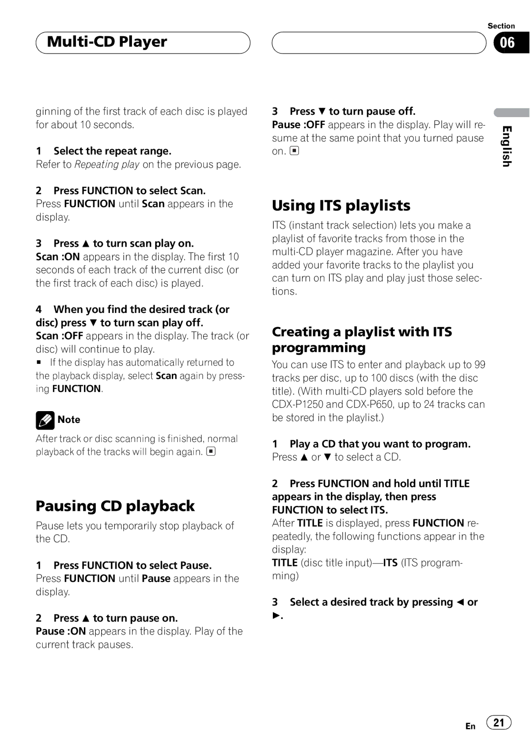 Pioneer DEH-P6500 operation manual 