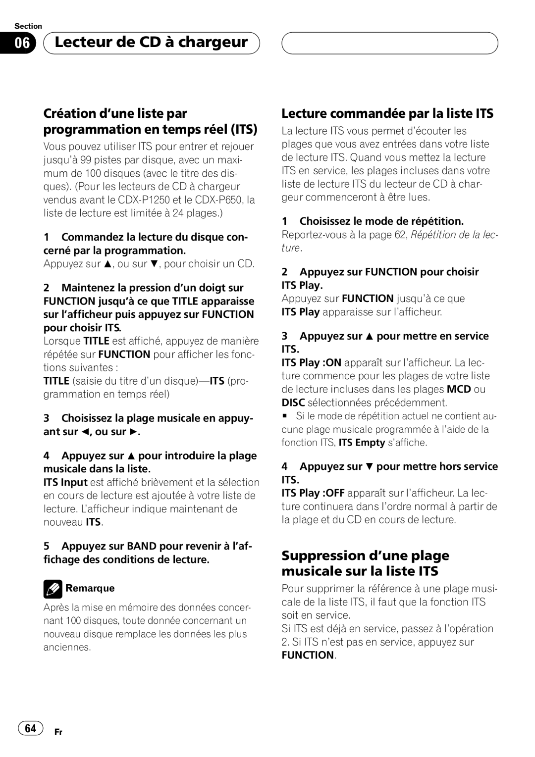 Pioneer DEH-P6500 operation manual 