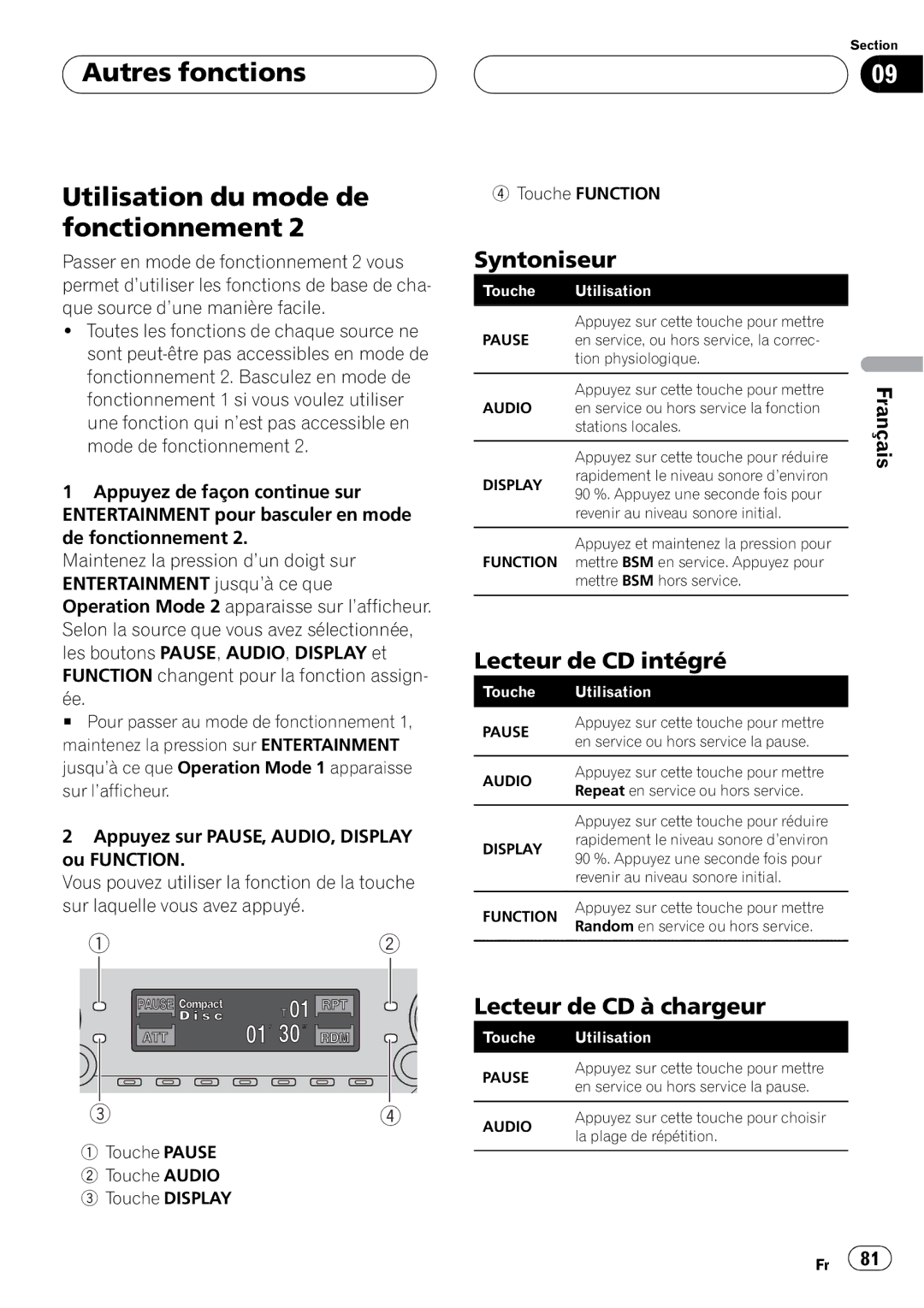 Pioneer DEH-P6500 operation manual 