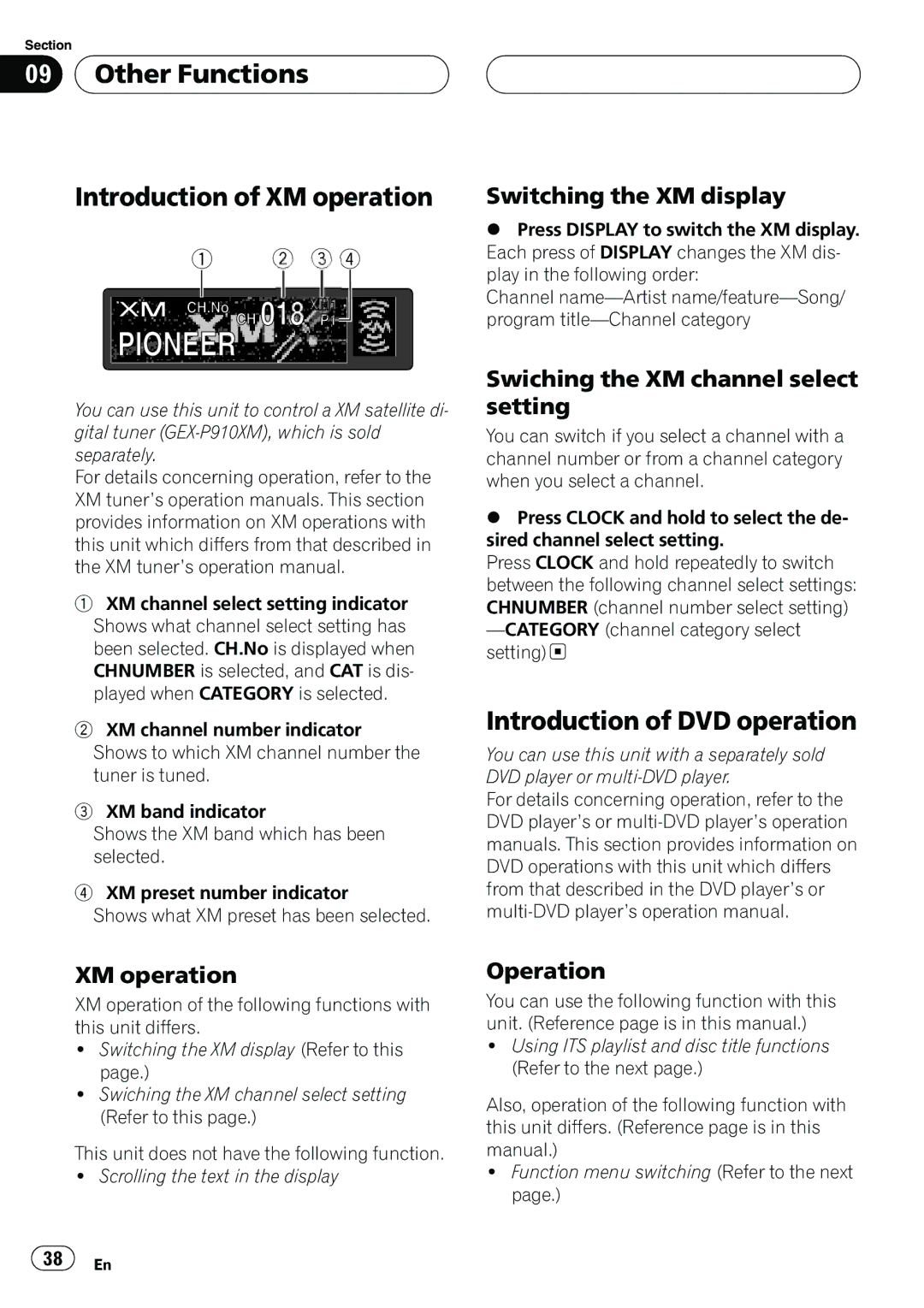 Pioneer DEH-P660 operation manual 