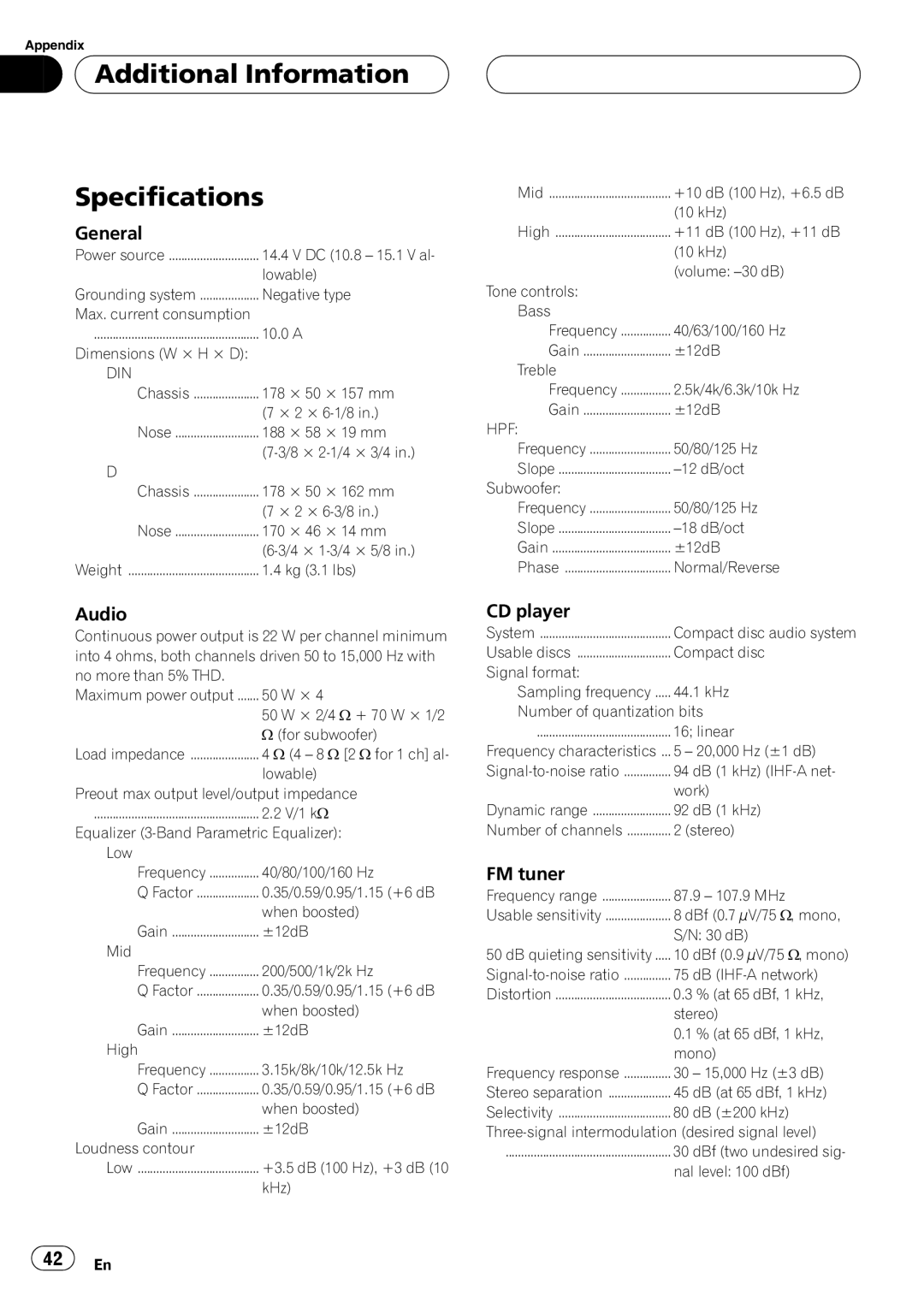 Pioneer DEH-P660 operation manual 