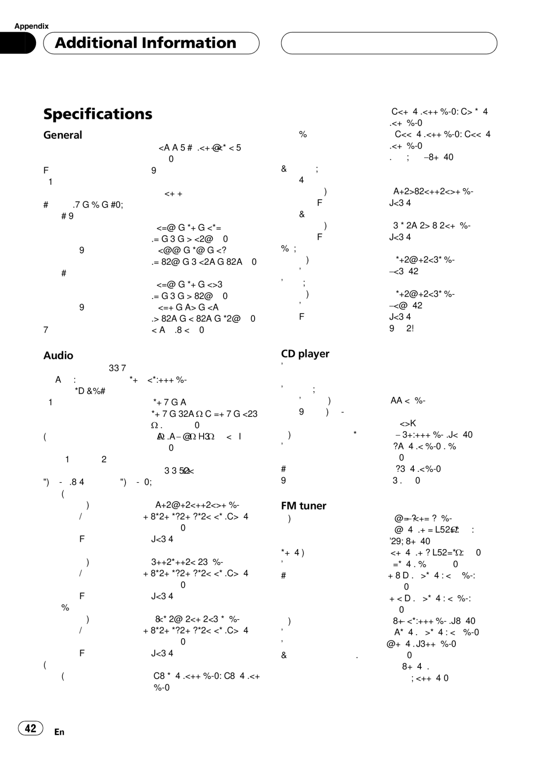 Pioneer DEH-P6600 operation manual 