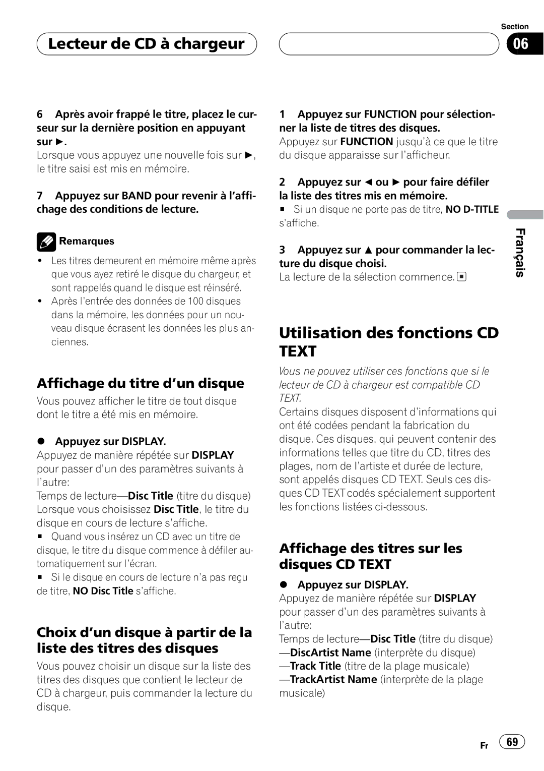 Pioneer DEH-P6600 operation manual 