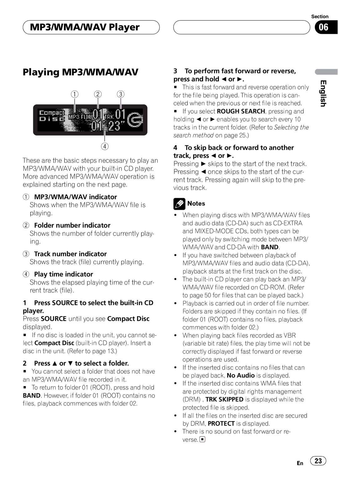 Pioneer DEH-P6700MP operation manual 