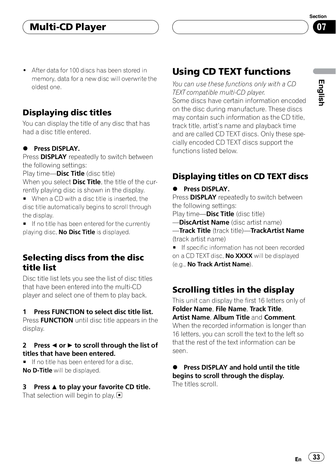 Pioneer DEH-P6700MP operation manual 