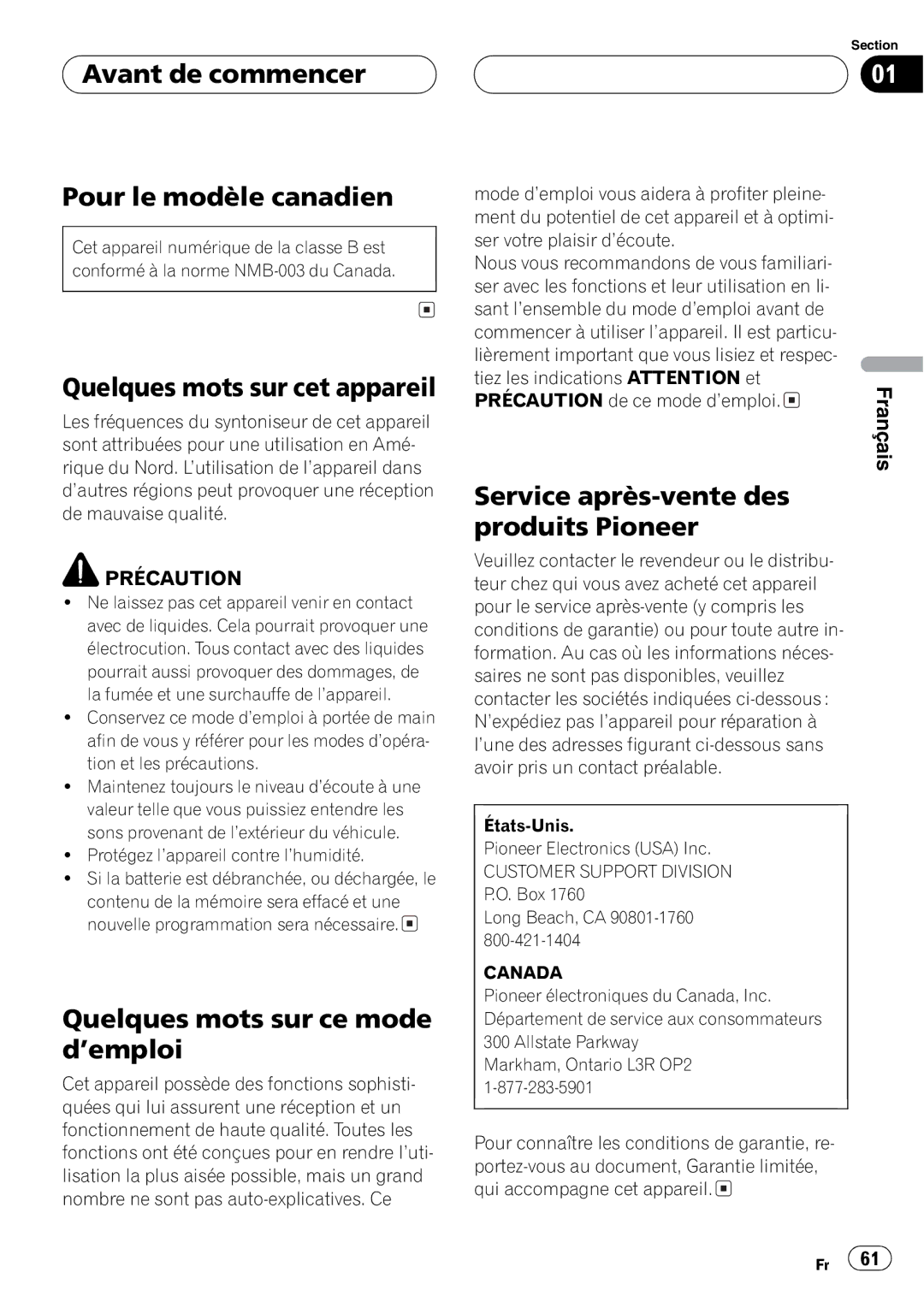 Pioneer DEH-P6700MP operation manual 