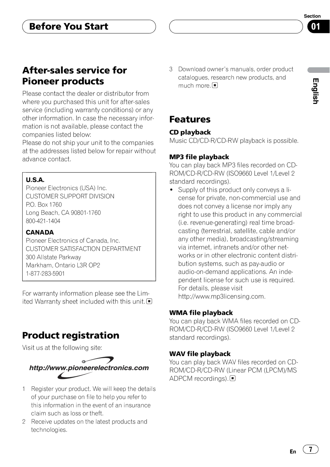 Pioneer DEH-P6700MP operation manual 