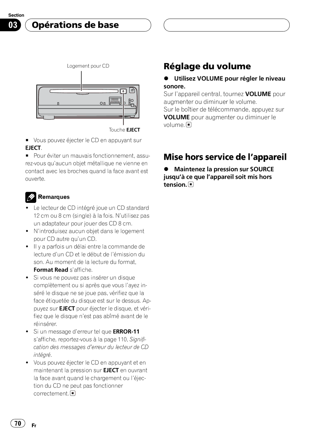 Pioneer DEH-P6700MP operation manual 