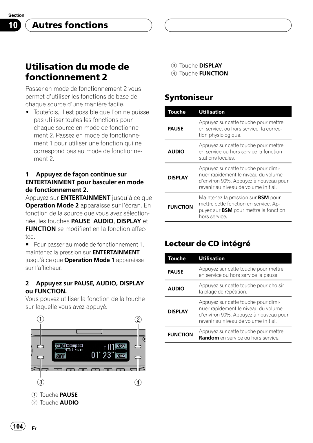 Pioneer DEH-P670MP operation manual 