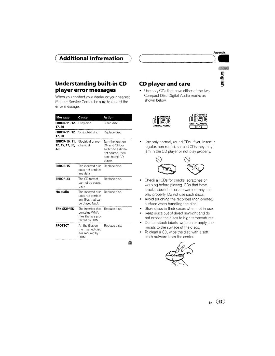 Pioneer DEH-P6800MP manual 