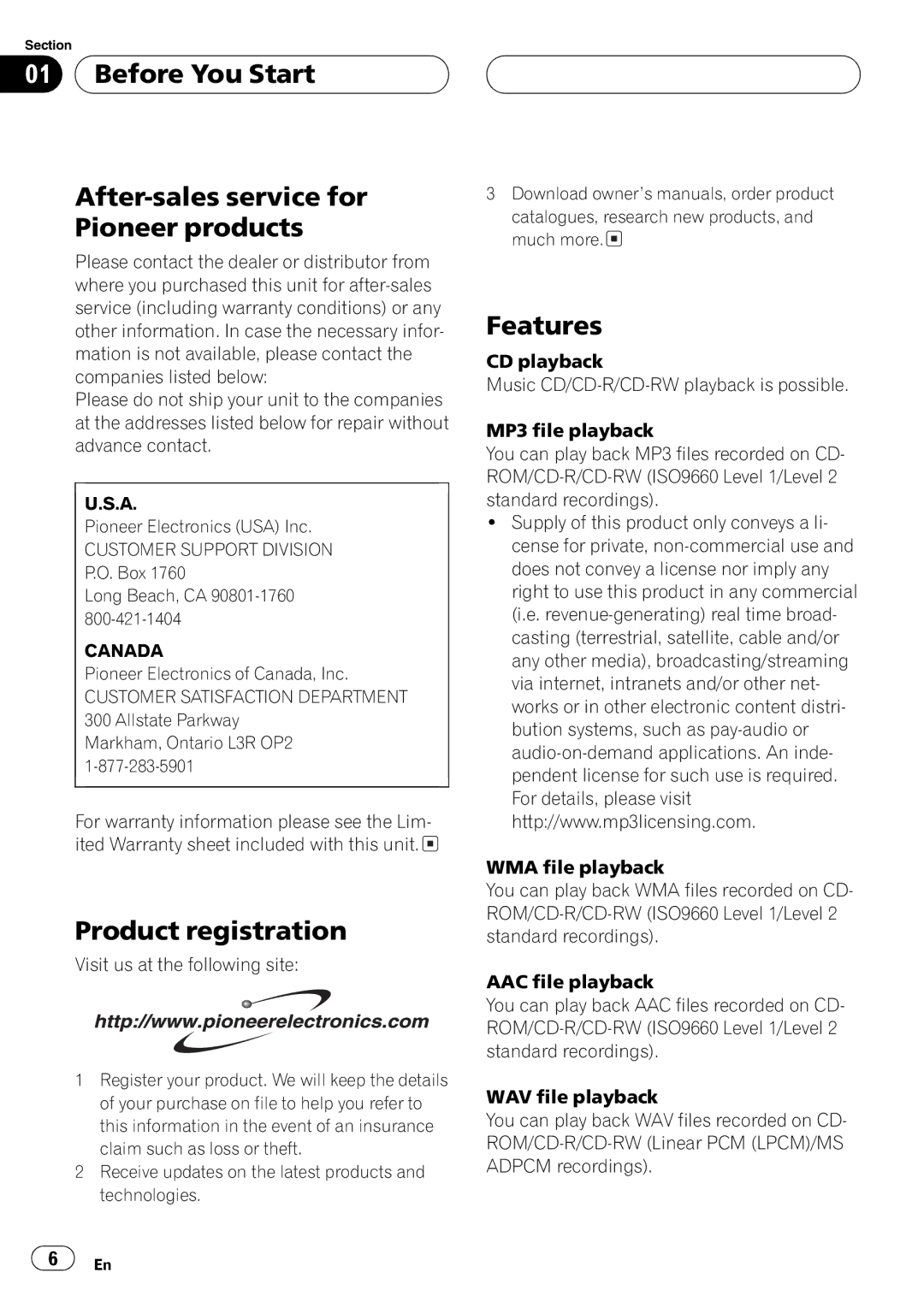 Pioneer DEH-P680MP operation manual 