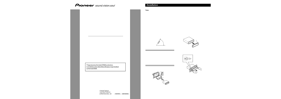 Pioneer DEH-P6900UB operation manual Manual 