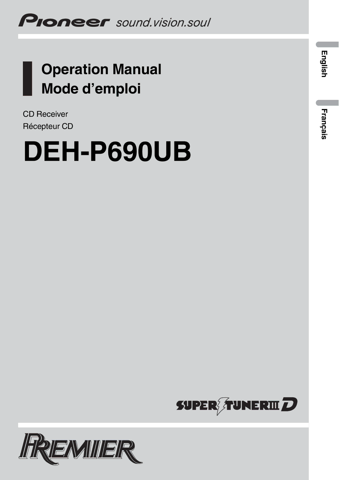 Pioneer DEH-P690UB operation manual 