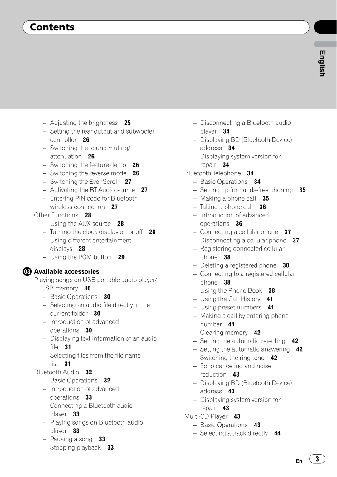 Pioneer DEH-P6950IB operation manual English 