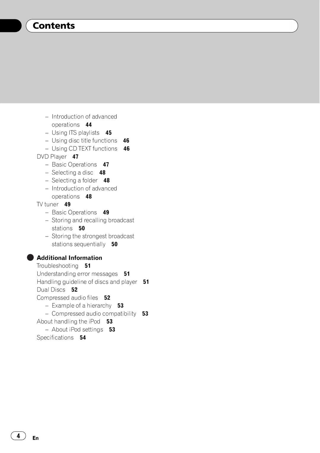 Pioneer DEH-P6950IB operation manual Understanding error messages, Dual Discs Compressed audio files 