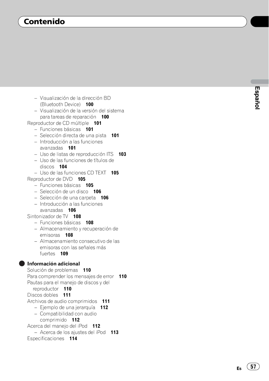 Pioneer DEH-P6950IB operation manual Selección de una carpeta 