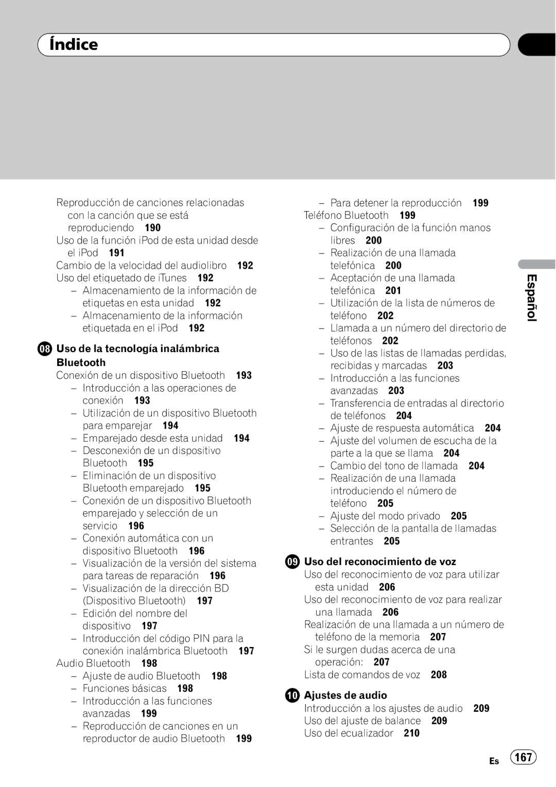 Pioneer DEH-P7100BT operation manual Español 