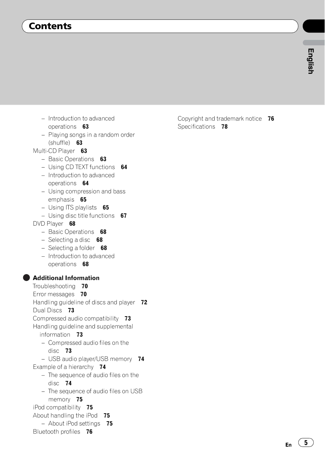 Pioneer DEH-P7100BT operation manual Selecting a folder 