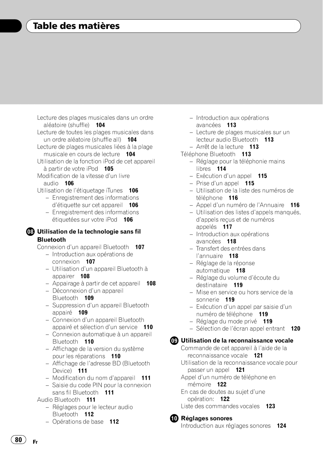 Pioneer DEH-P7100BT operation manual 119, Sélection de l’écran appel entrant 