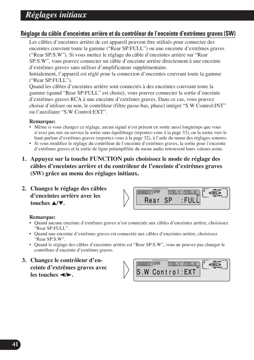 Pioneer DEH-P7200 operation manual Remarque 