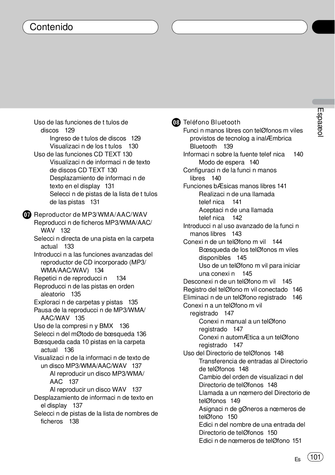 Pioneer DEH-P75BT operation manual Aac/Wav 