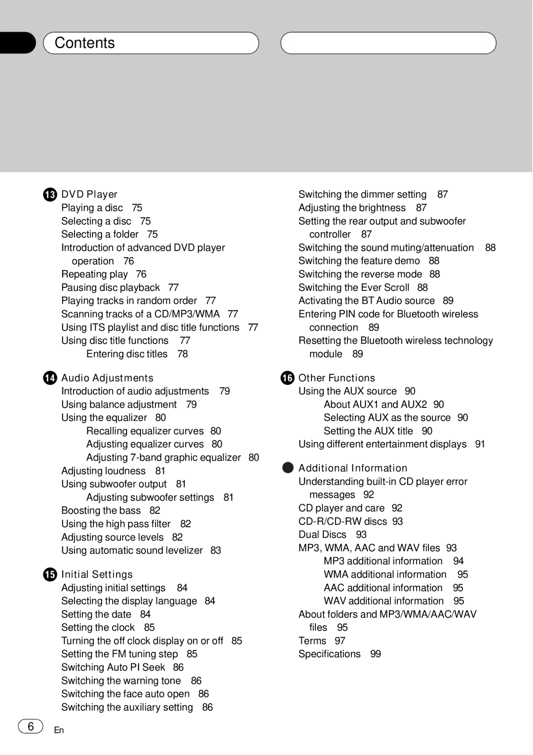 Pioneer DEH-P75BT operation manual Setting the AUX title 