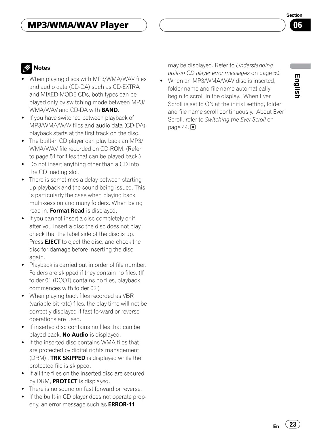 Pioneer DEH-P7600MP operation manual 