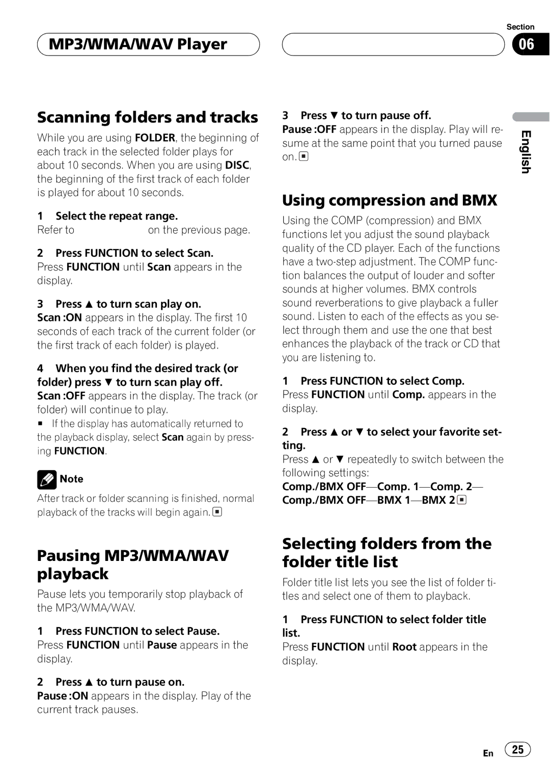 Pioneer DEH-P7600MP operation manual 