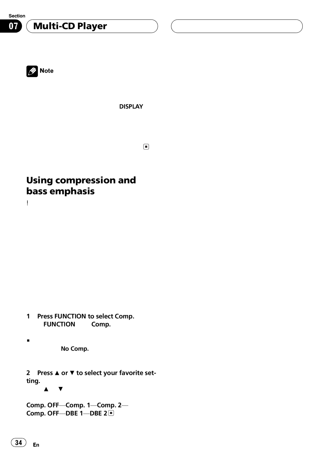 Pioneer DEH-P7600MP operation manual 