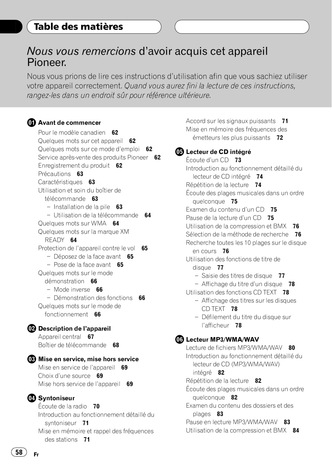 Pioneer DEH-P7600MP operation manual 