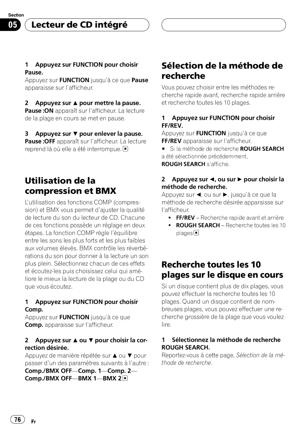 Pioneer DEH-P7600MP operation manual 