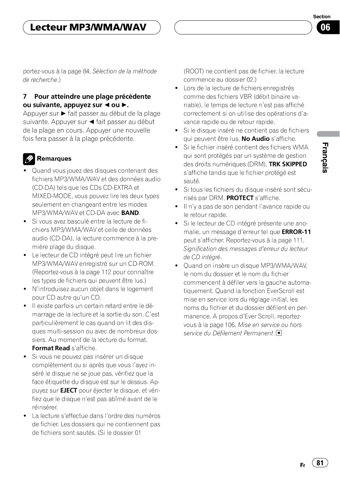 Pioneer DEH-P7600MP operation manual 