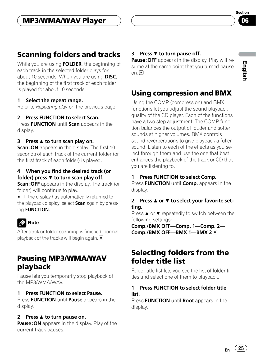 Pioneer DEH-P760MP operation manual 