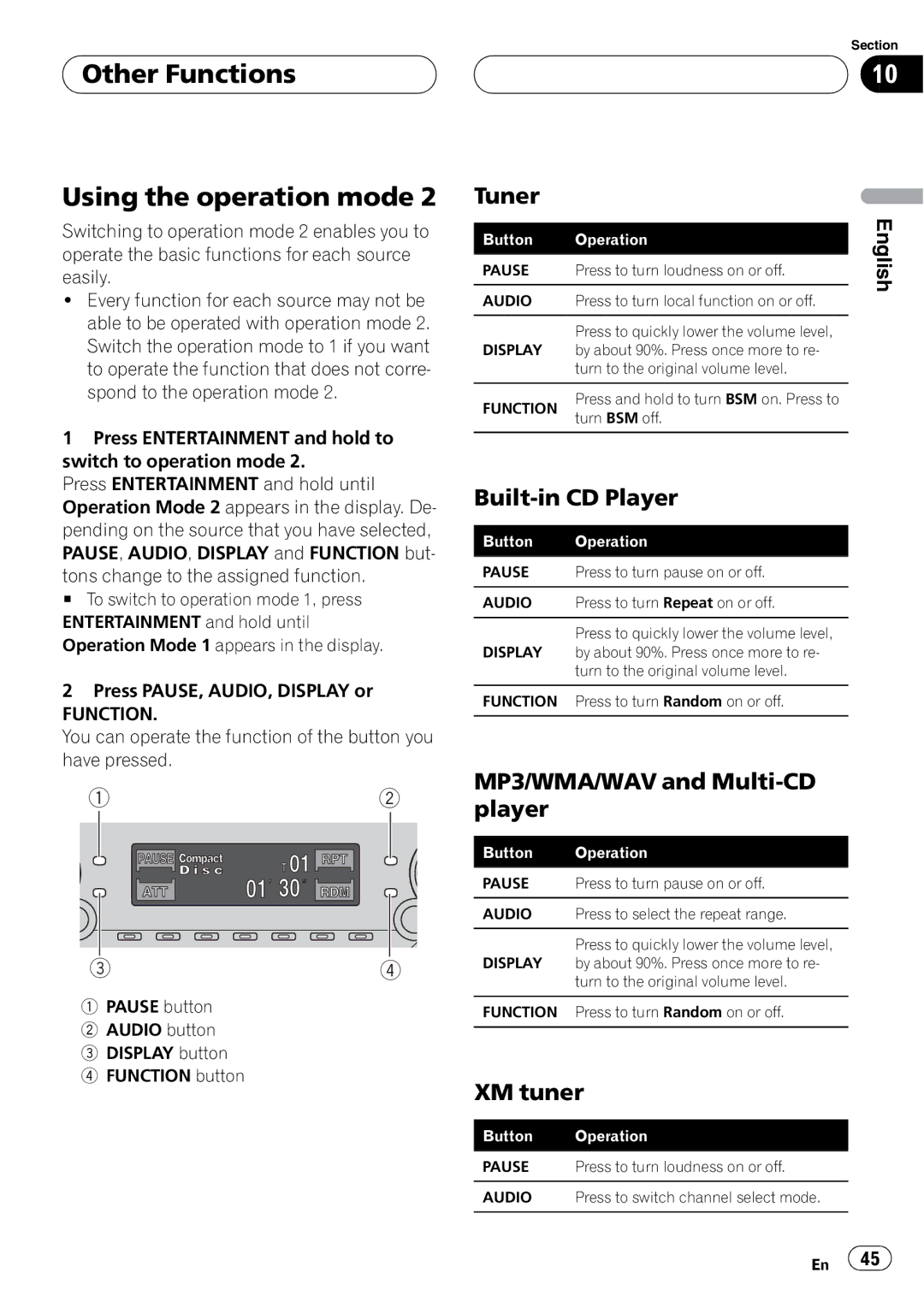 Pioneer DEH-P760MP operation manual 